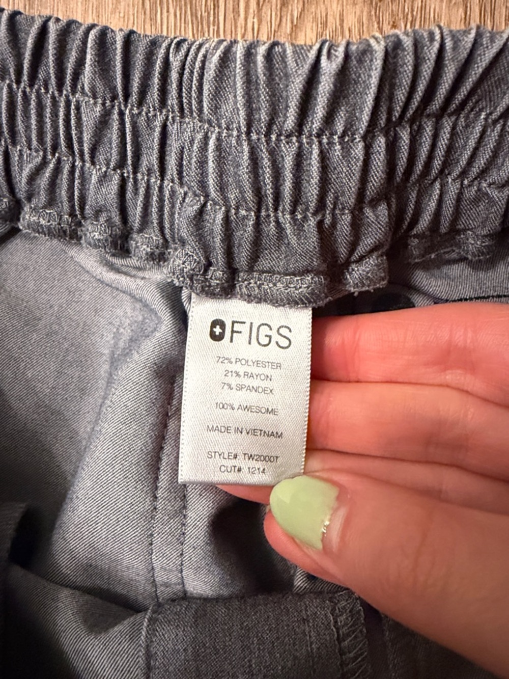 Figs Graphite Gray Yola Skinny Scrub Pants Size XXS Tall - Picture 6 of 6